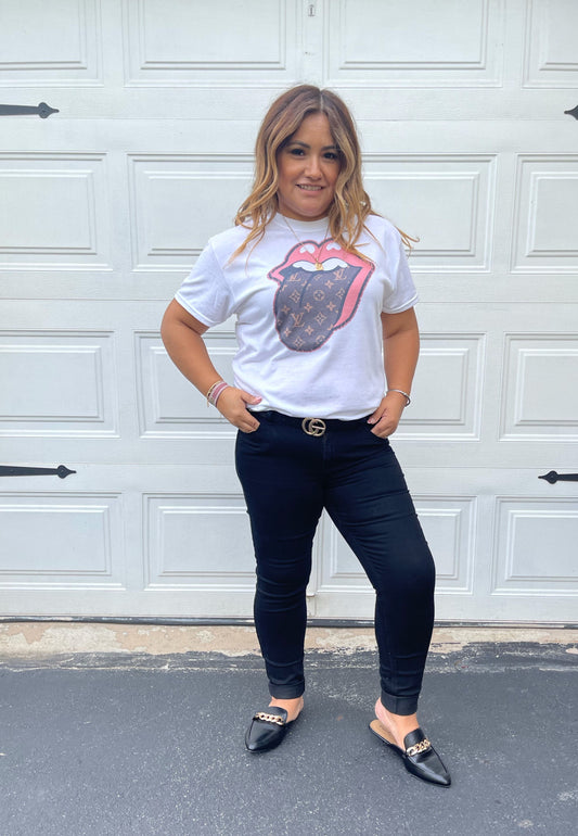 Iconic Tongue Out Graphic Tee