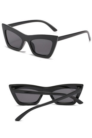 Gatita Square Frame Sunglasses - Black