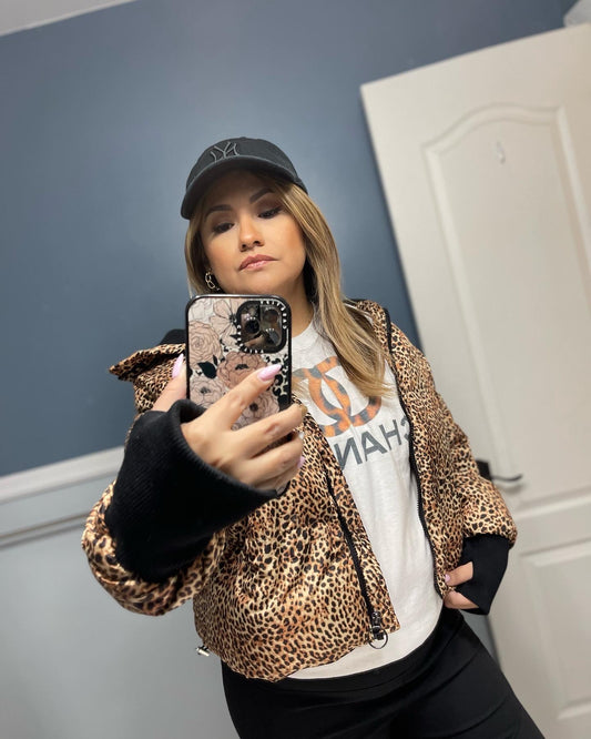 Leopard Double C Graphic Tee