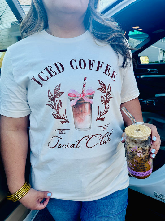 Iced Coffee Social Club Graphic Tee
