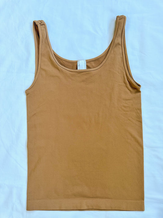 Nora Seamless Tank Top - Tan