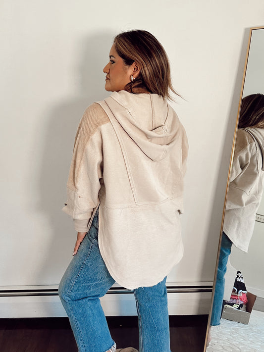 Comfort Days Oversized Pullover - Stone