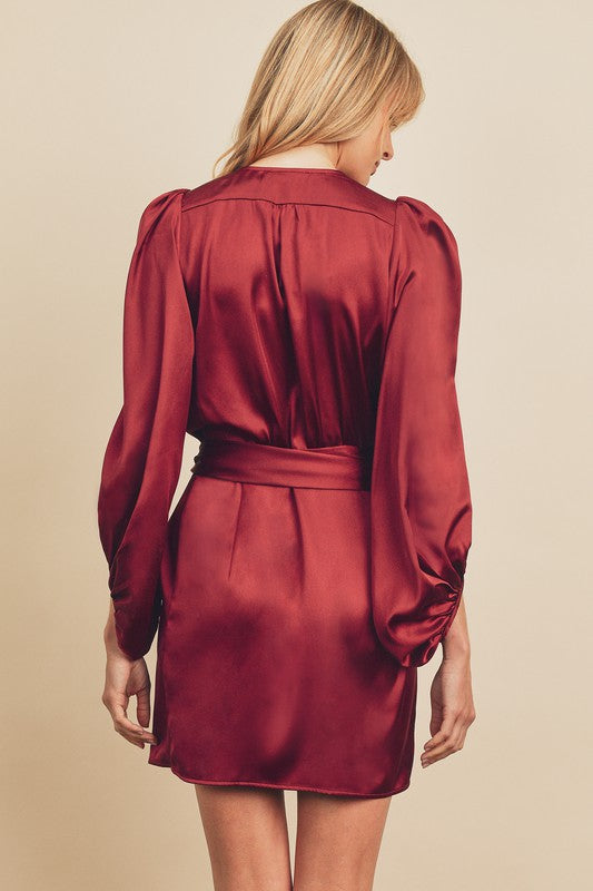Worth The Wait Satin Dress