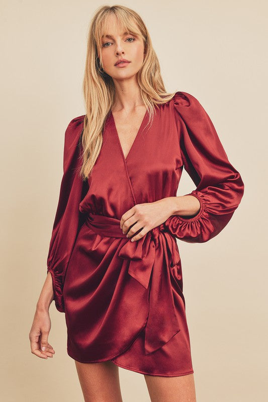 Worth The Wait Satin Dress