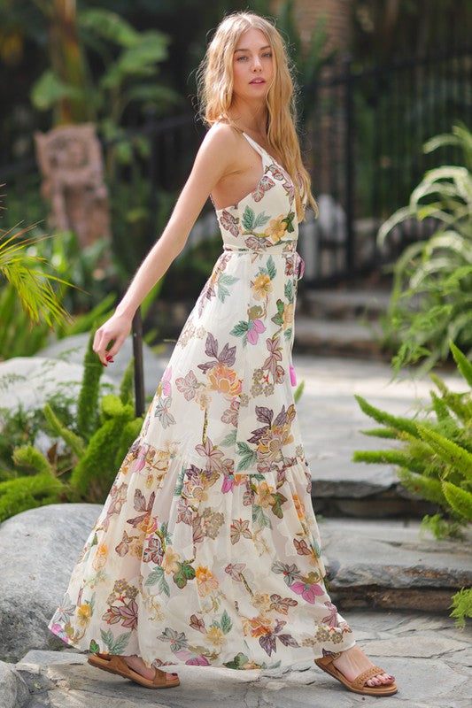 Forget Me Not Floral Maxi Dress
