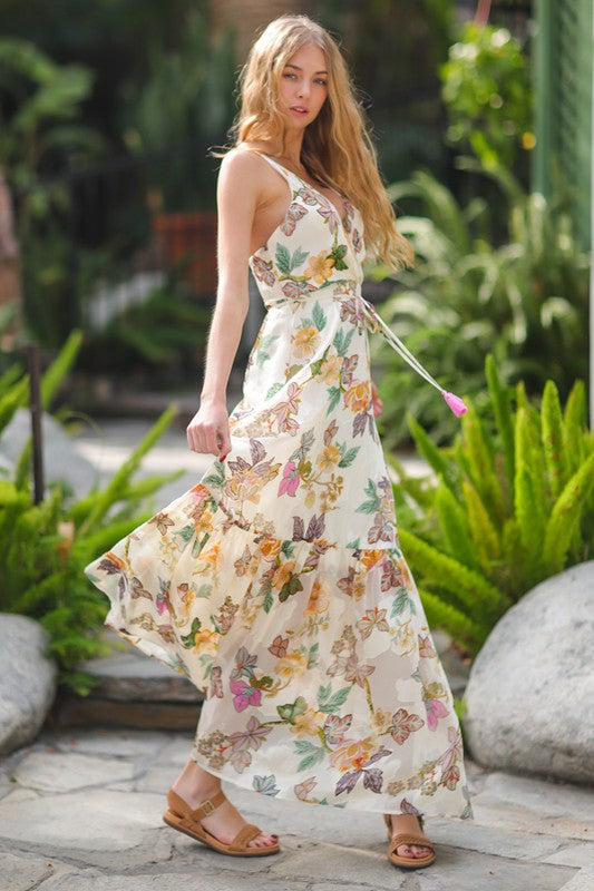 Forget Me Not Floral Maxi Dress