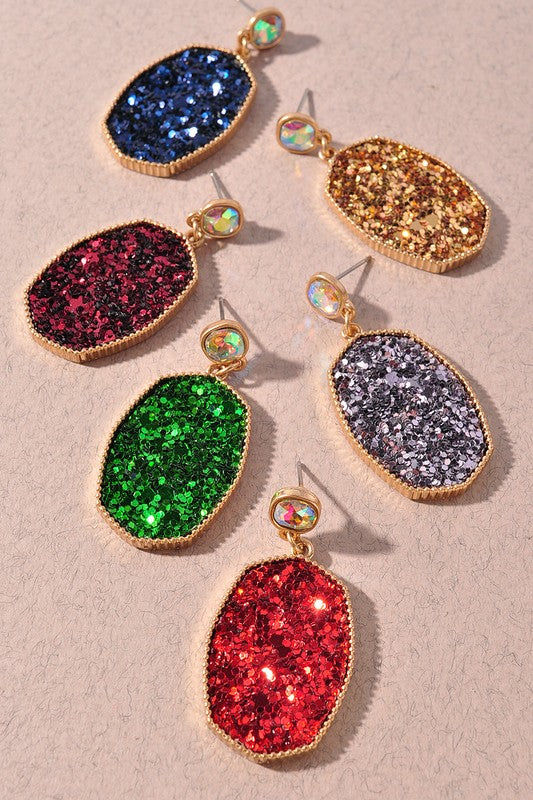 Merry And Bright Earrings - Green