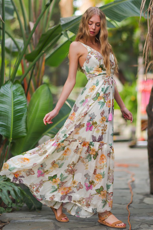 Forget Me Not Floral Maxi Dress