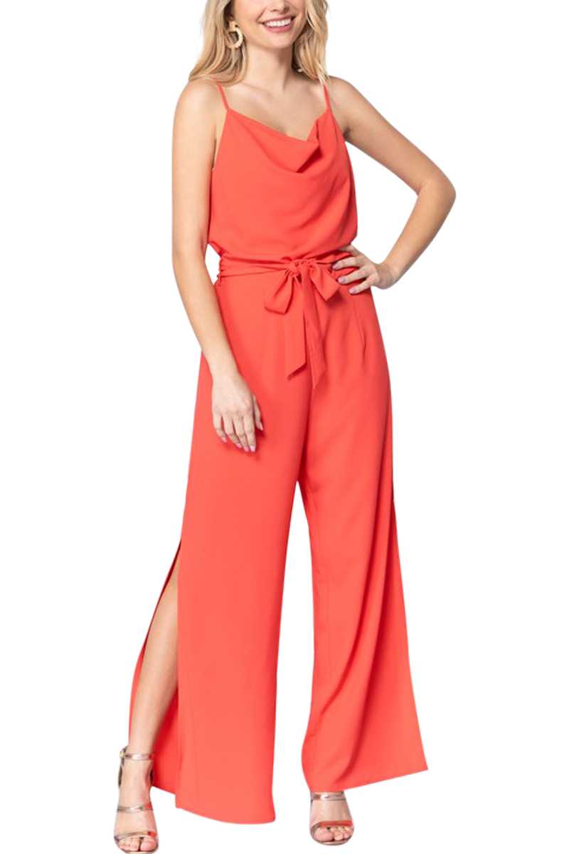 Watermelon Sugar Cowl Neck Jumpsuit