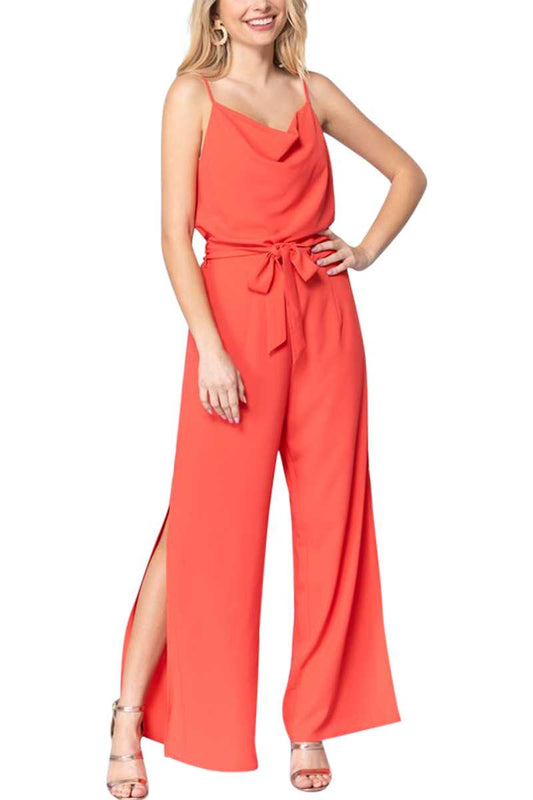 Watermelon Sugar Cowl Neck Jumpsuit