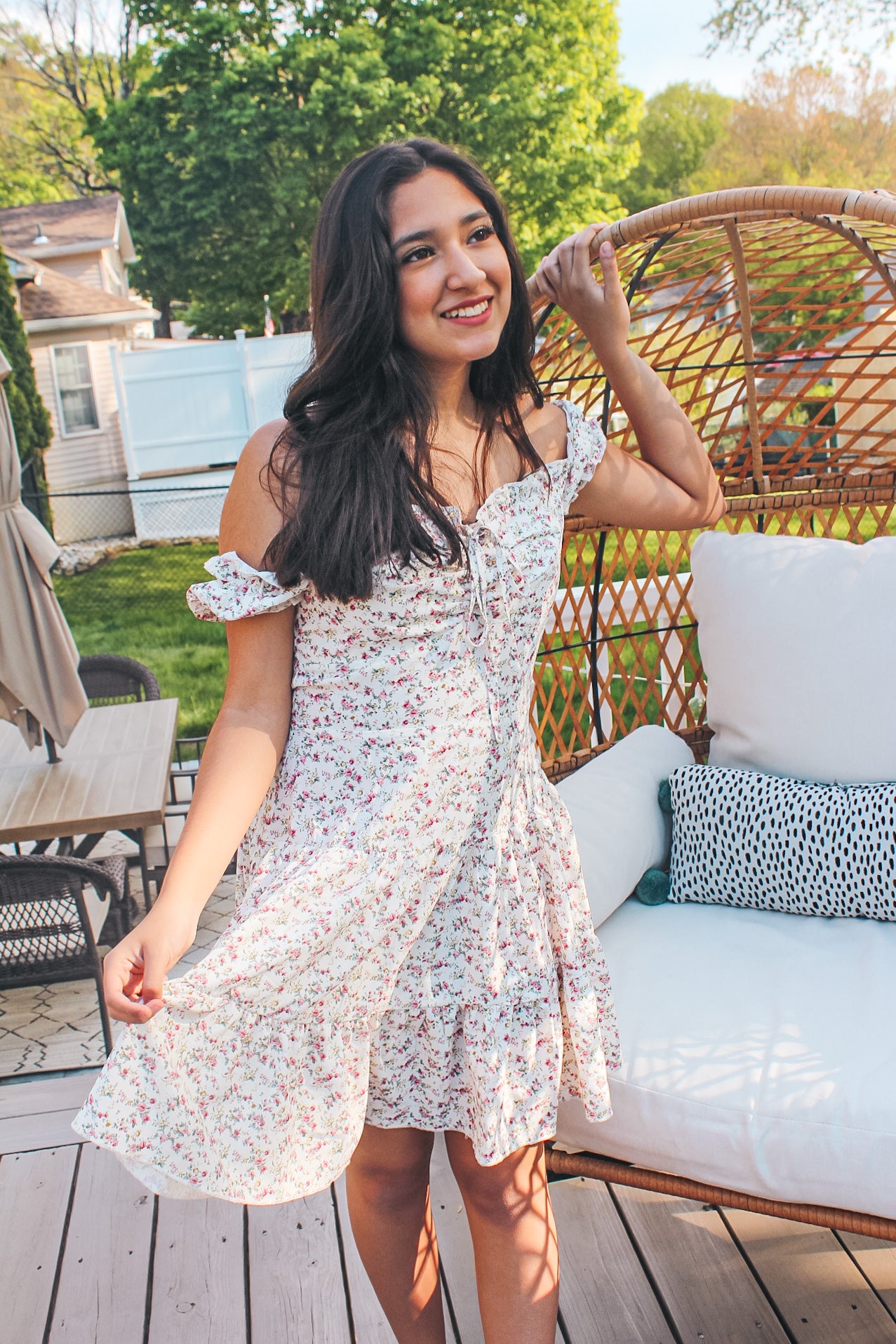 Emily Floral Mini Dress