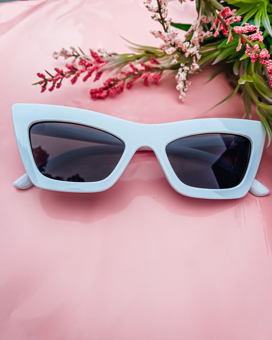 Gatita Square Frame Sunglasses - White