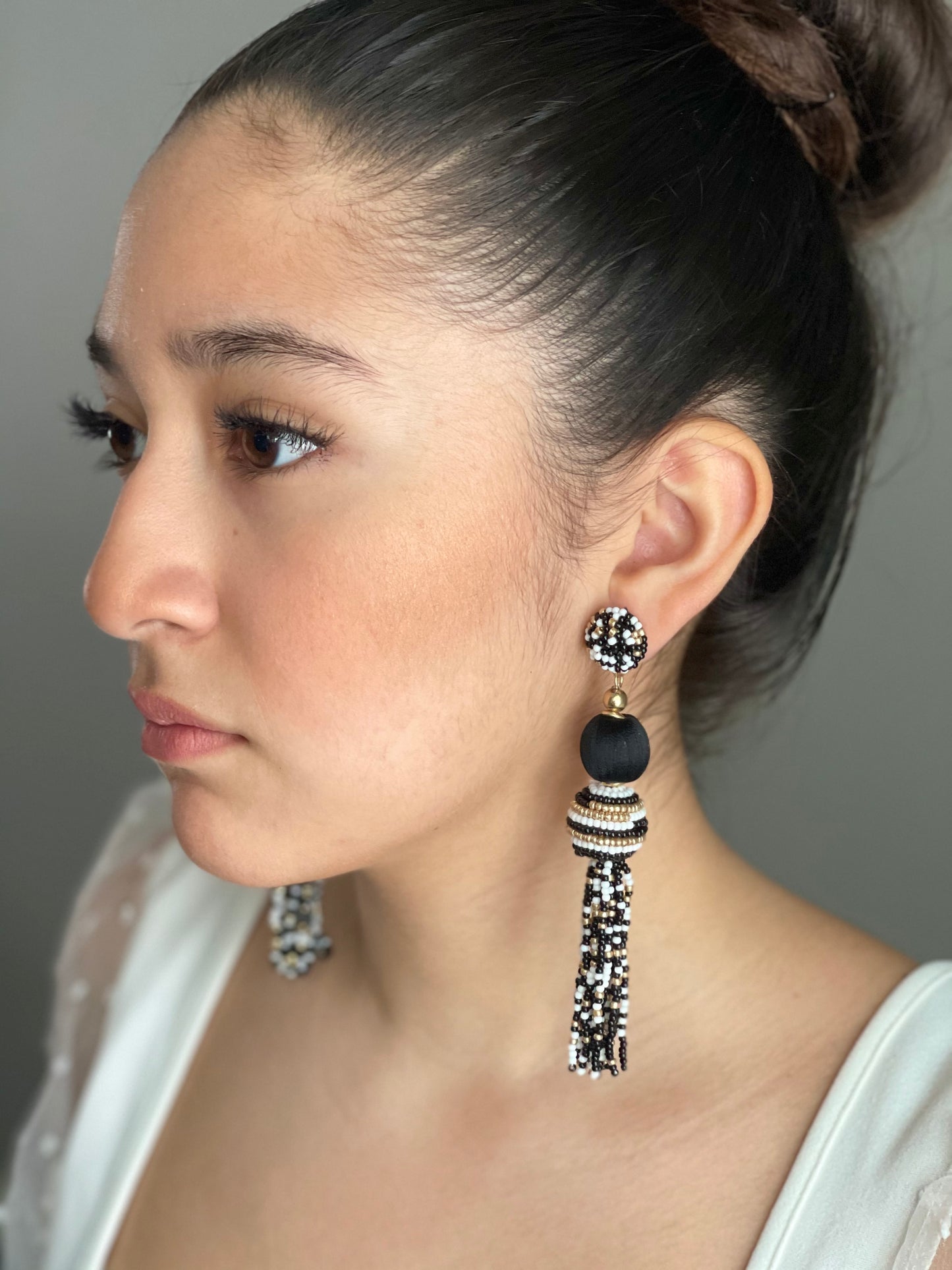 Taz Earrings-Black