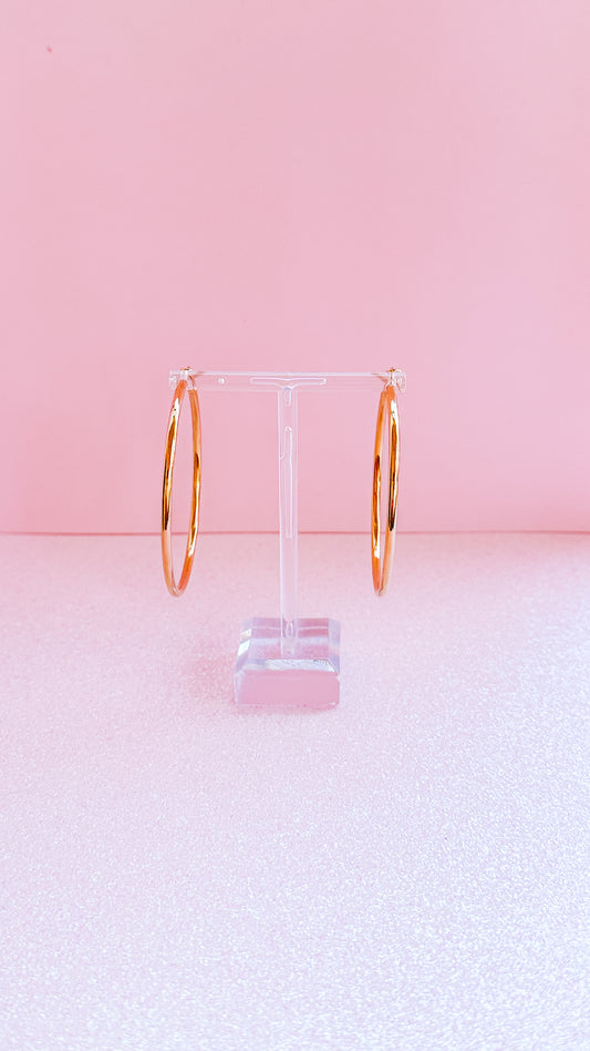 Large Gold Hoop Earrings