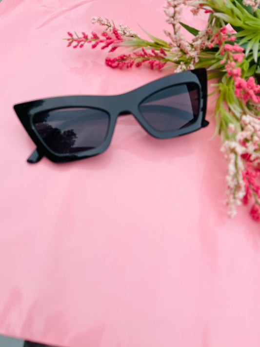 Gatita Square Frame Sunglasses - Black