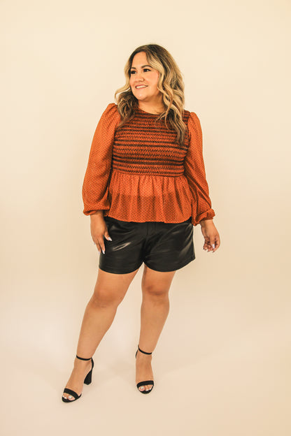 Pumpkin Picking Smocked Top