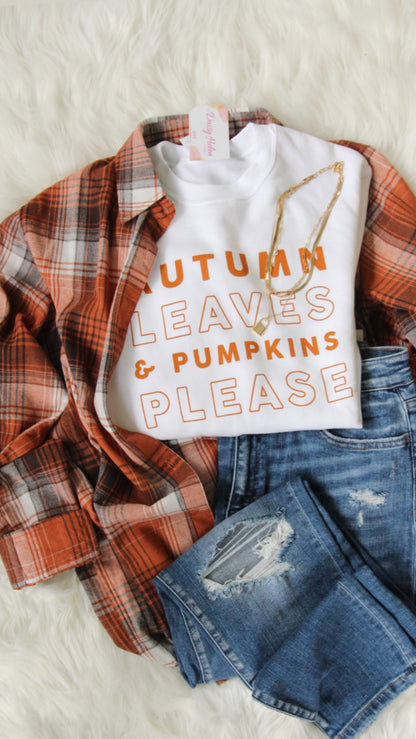 Burnt Orange Oversized Button up Shirt