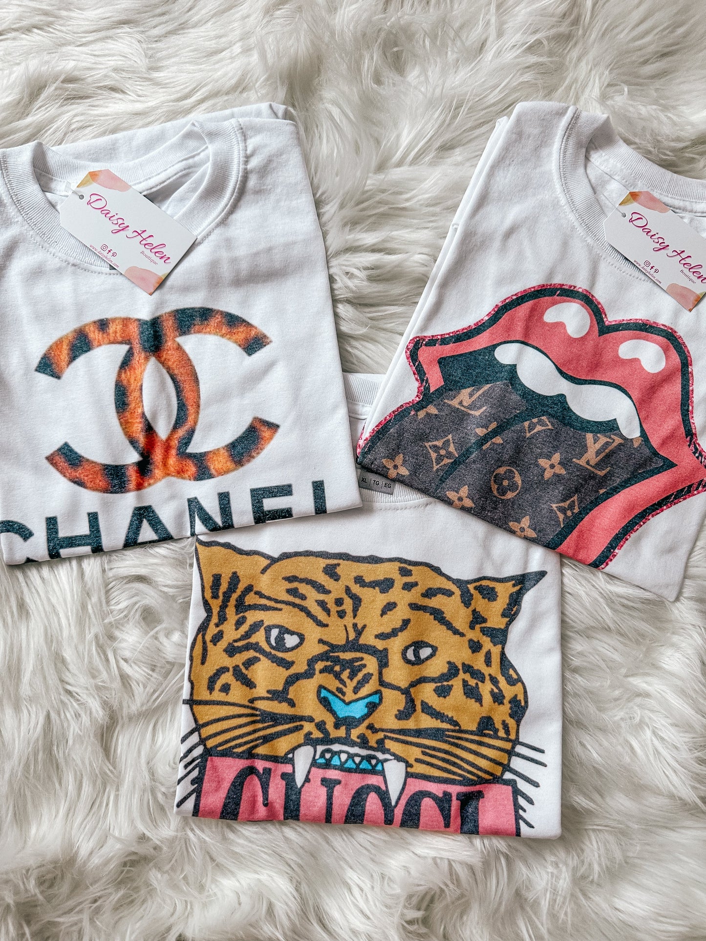 Leopard Double C Graphic Tee