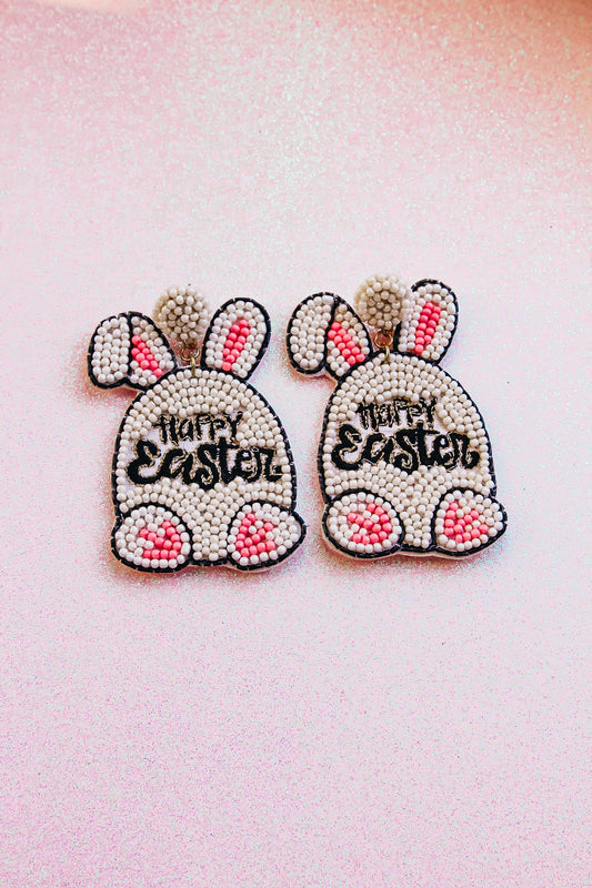 Happy Easter Bunny Earrings