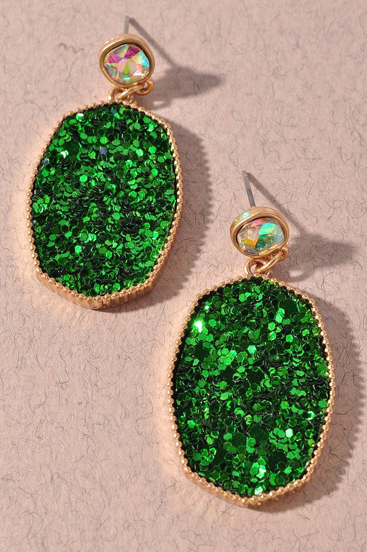 Merry And Bright Earrings - Green