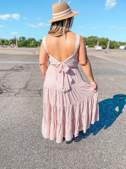 Forever Young Tie Back Midi Dress