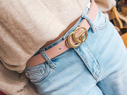 Glamorous Matte Gold Belt