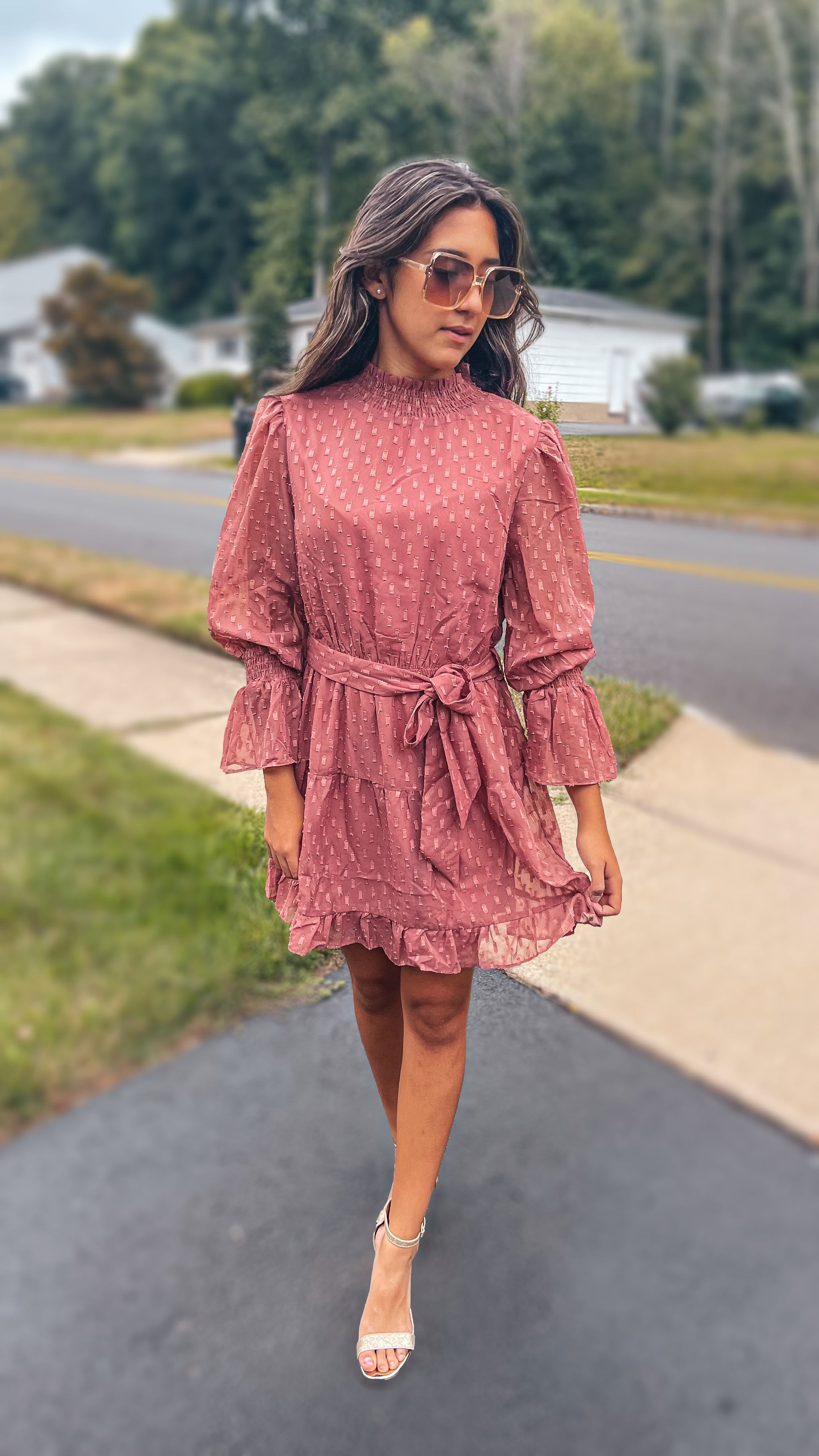 fall boutique dress Wonder-fall Floral Collared Dress Maren + Main Boutique