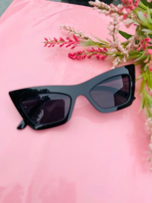 Gatita Square Frame Sunglasses - Black