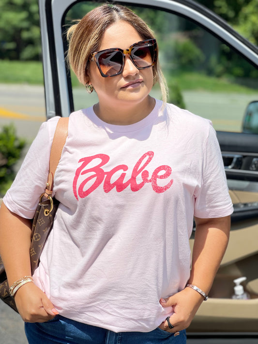 Pink Babe Graphic Tee