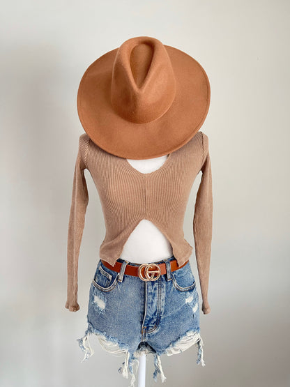 Mariah Long Sleeve Crop Top
