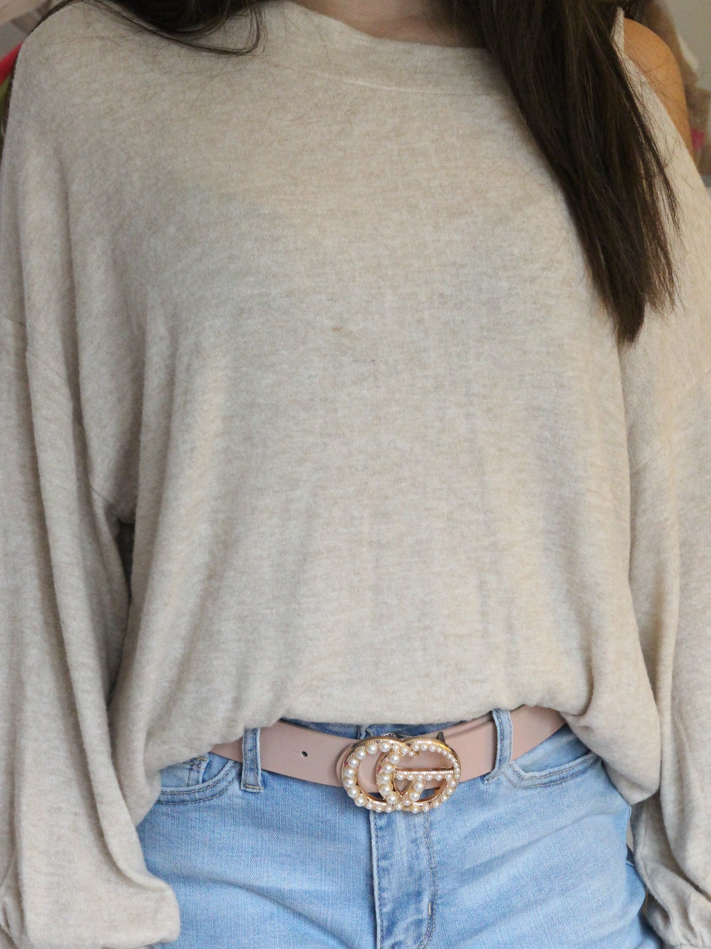 Pearl Buckle Belt