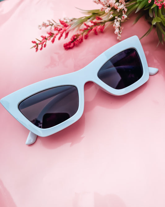 Gatita Square Frame Sunglasses - White